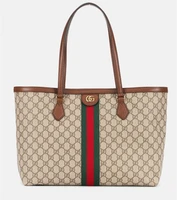 Сумка-тоут Gucci Ophidia GG среднего размера, коричневая 2083408