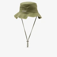 Панама Le Bob Artichaut из хлопкового твила Jacquemus, хаки 6413220