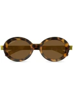 Gucci Eyewear солнцезащитные очки с логотипом, коричневый 20937298