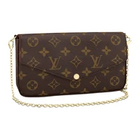 Женская цепочка-плечо Felicie Pochette Monogram коричневый LOUIS VUITTON 26495399