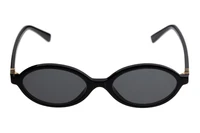 Солнцезащитные очки Miu Miu Oval Frame, черные 27984043