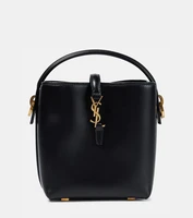 Мини-сумка-ведро le 37 из кожи Saint Laurent, черный 5979425