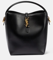 Le 37 Маленькая кожаная сумка-ведро Saint Laurent, черный 2107776