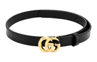 Женский кожаный ремень Gucci GG Marmont, черный 4500973