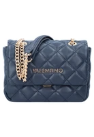 Сумка женская стеганая Valentino с цепочкой, синяя 1736736