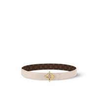 Двусторонний ремень LV Flowergram 30 мм Louis Vuitton, бежевый 22192775