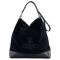 Сумка-шоппер из черной замши Vivienne Westwood 26499016