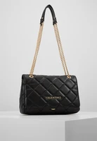 Сумка на плечо Valentino стеганая с золотой фурнитурой на ручках-цепочках, черный 1736766