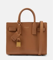 Сумка-тоут sac de jour из нано-кожи Saint Laurent, коричневый 5980706