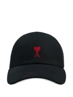 Бейсболка из хлопка с логотипом Ami de Coeur Ami Paris, черный 35250490
