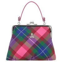 Сумка-тоут в клетку "Бабушкин каркас" Vivienne Westwood, basic set (bag+dust bag) 34977826