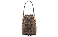 Женская сумка Fendi Mon Tresor, коричневый/черный 4553643