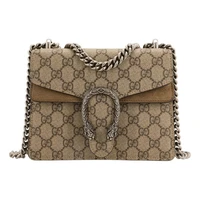 Мини-сумка Gucci Dionysus GG Supreme, бежевая 21158091