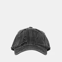 Бейсболка Vetements Destroyed Unisex, черный 7706499