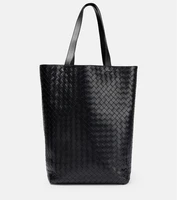 Классическая большая кожаная сумка-тоут. Bottega Veneta, черный 5980877