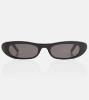 Солнцезащитные очки SL 557 Shade в овальной оправе Saint Laurent, черный 2109797