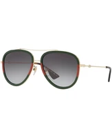 Солнцезащитные очки-пилоты с градиентом, GG0062S Gucci 2486163