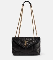 Стеганая сумка на плечо Puffer Toy Saint Laurent, черный 2109195