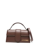 Сумка-тоут Jacquemus из телячьей кожи, коричневая 25723873