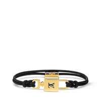 Браслет с замком LV Louis Vuitton, черный 22192362