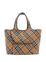 Сумка-тоут Burberry Vintage Check среднего размера, нейтральный цвет 15833386