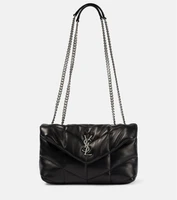 Стеганая сумка на плечо Puffer Toy Saint Laurent, черный 2109198