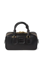 Сумка Miu Miu Аркадия с короткими ручками кожаная, черный 15663315