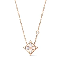 Подвеска Color Blossom BB Star, розовое золото, белый перламутр и бриллиант Louis Vuitton, розовый 22191015