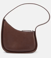 Полумесяц кожаная сумка через плечо The Row, Brown Melange Ans 25630320
