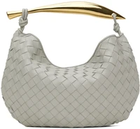 Серая сумка с ручкой сверху (Sardine) Bottega Veneta 4087194