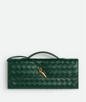 Клатч Andiamo Bottega Veneta, изумрудно-зеленый 21545353