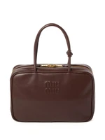 Сумка Beau с тисненым логотипом MIU MIU, коричневый 25713638