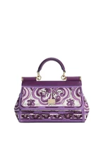 Dolce &amp; Gabbana маленькая сумка-тоут Sicily, фиолетовый 24589660