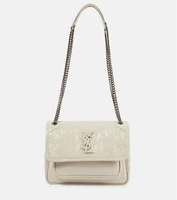 Кожаная сумка через плечо Niki Baby Saint Laurent, бежевый 2108818