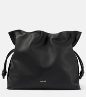 Кожаный клатч Flamenco XL Loewe, черный 25641689