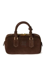 Дутая сумка-тоут Arcadie MIU MIU, коричневый 27838811