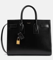 Маленькая кожаная сумка-тоут sac de jour Saint Laurent, черный 5982845