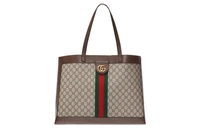 Сумка-шоппер GUCCI Ophidia из канваса с отделкой из кожи 27945519
