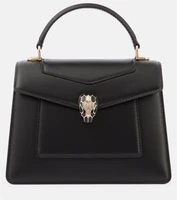 Сумка Serpenti Forever Medium из кожи Bvlgari, черный 25623306