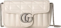 Мини-сумка Gucci GG Marmont белая 666593