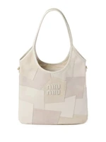 Сумка Ivy в технике пэчворк Miu Miu, белый 23800916