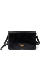 Кожаная сумка Prada через плечо, черный 15678563