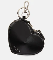 Кожаный кошелек для мелочи Le Cœur Mini Alaïa, черный 2115003