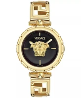 Женские наручные часы Swiss Medusa Jewel с позолоченным браслетом, 34 мм Versace 25259233