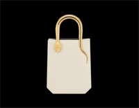 Сумка-Тоут «Змеевик» Bvlgari, белый 20895439