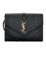 Сумка Envelope Flap Pouch Saint Laurent, Noir 27099594