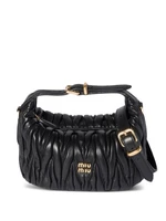 Стеганая сумка-тоут Wander размера мини MIU MIU, черный 26680934