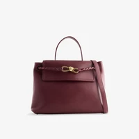 Кожаная сумка Bottega Veneta Ciao ciao с верхней ручкой, бордовый 25096257