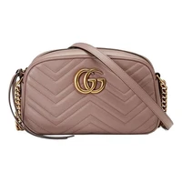 Сумка Gucci GG Marmont Small Matelass? Shoulder Bag, пыльно-розовый 21158772