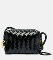 Мини-сумка Loop из кожи через плечо Bottega Veneta, Black/M Brass 25620349